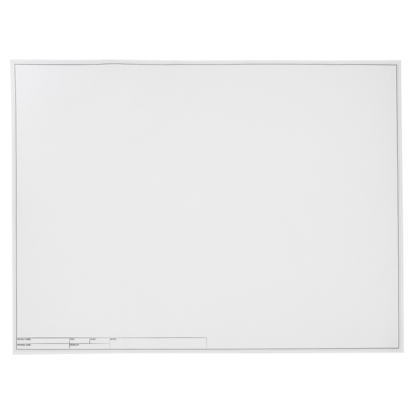 Vellum Paper Sheets with Engineer Title Block, Translucent Tracing Paper (24x18 In, 20 Sheets)