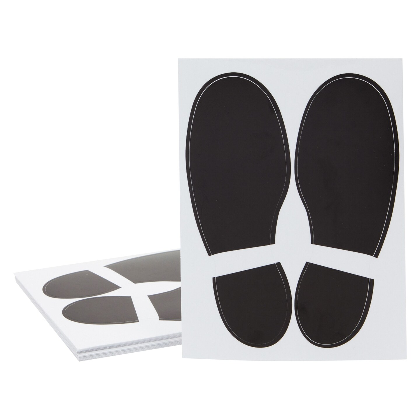 Juvale 32 Pairs Footprint Stickers for Classroom - Easy Peel and Stick Feet Decals for Classroom Floor - Ideal at Hallways, Dance Studios &#x26; Parties (7.1 x 2.6 Inches)