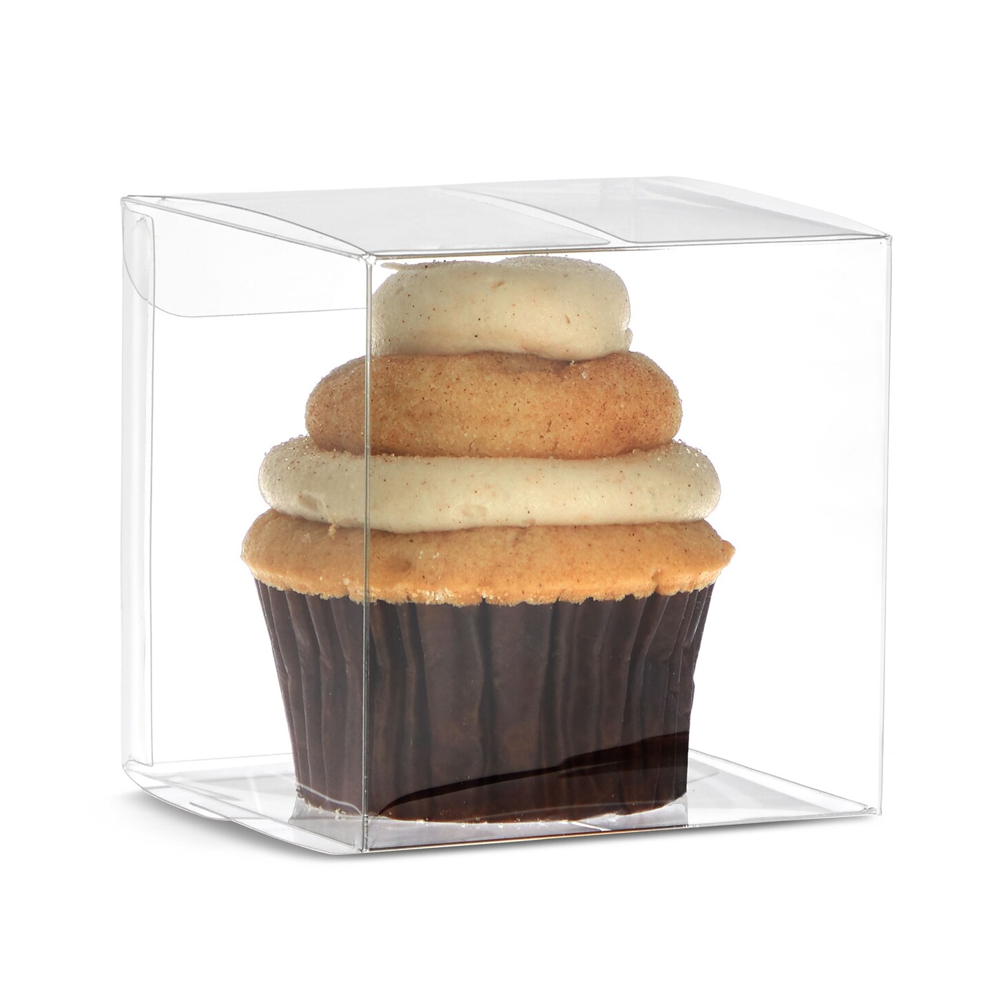 50-Pack Clear Gift Boxes - 3x3x3 In Square Plastic Transparent Favor Boxes for Wedding, Baby Shower, Birthday Party