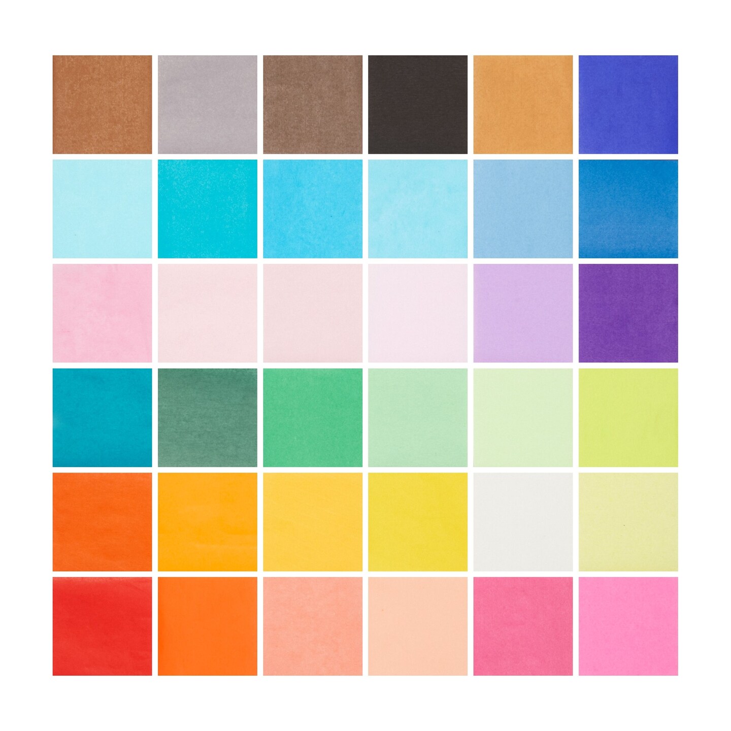 2 Inch 7200 Sheets Colored Tissue Paper Squares, 36 Assorted Colors, Bulk Set for DIY Crafts, Scrunch Art, Scrapbooking