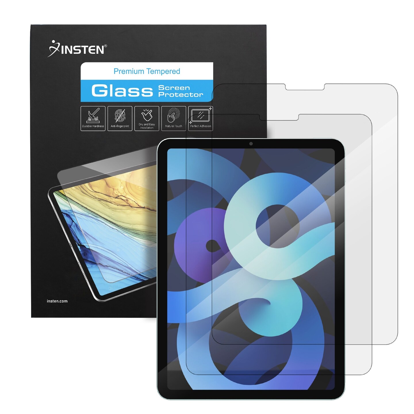 2-Pack Screen Protector Compatible with iPad Air 4th/ 5th (10.9 inch), iPad Pro 11 inch All Models (2022, 2021, 2020, 2018) Tempered Glass HD Clear