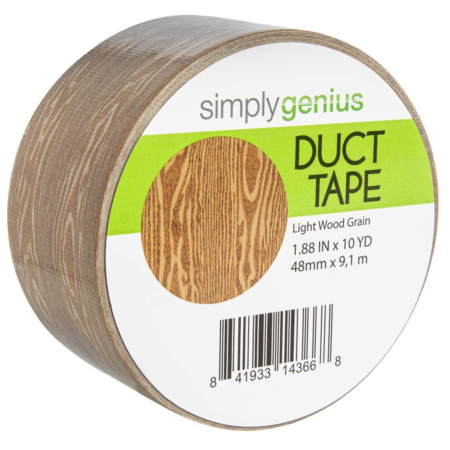 Simply Genius 1 Pack Art &#x26; Craft Duct Tapes, Heavy Duty, 1.8 in x 10 yards, Craft Supplies for Kids &#x26; Adults, Colorful Tape for DIY, Craft &#x26; Home Improvement, Light Wood Grain