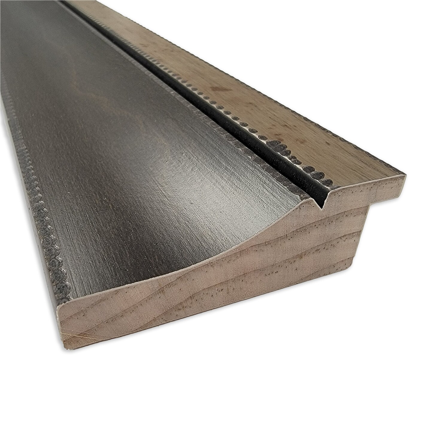 Hammered Charcoal Tan Wood Framed Magnetic Board