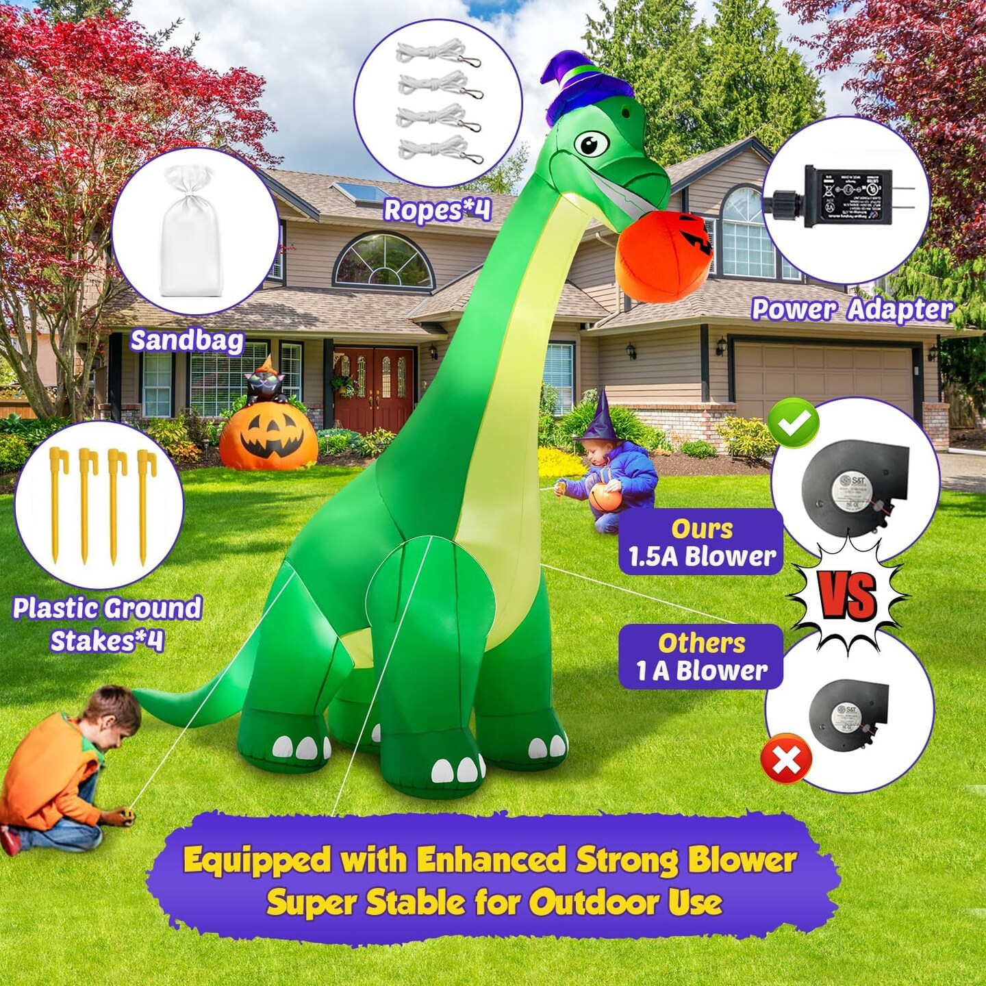 Giant Halloween Dinosaur Inflatable Decorations