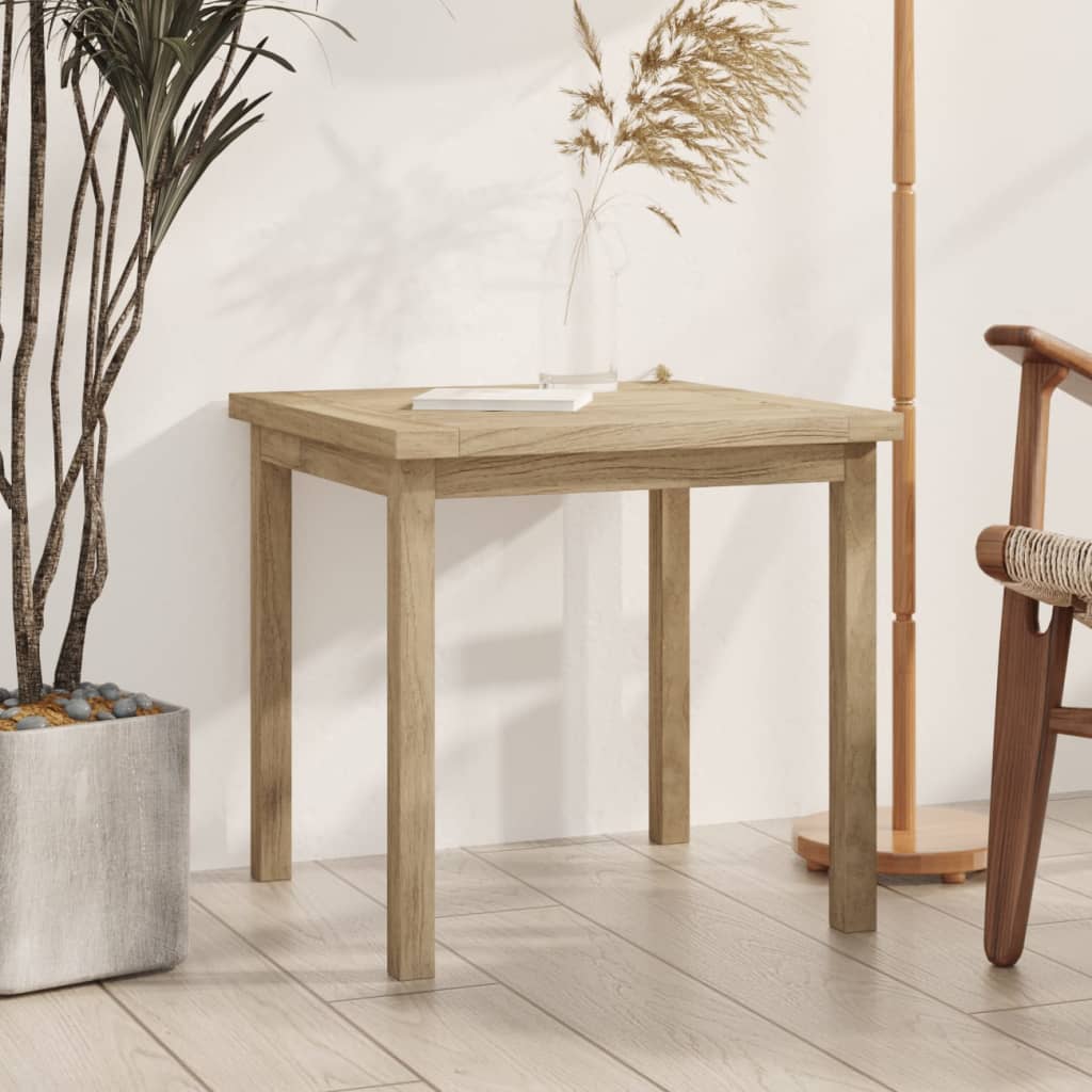 vidaXL Side Table 17.7&#x22;x17.7&#x22;x17.7&#x22; Solid Wood Teak