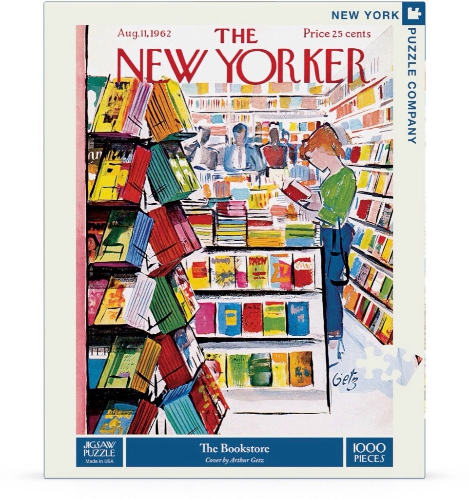 New York Puzzle Company The Bookstore 1000 Piece Piece Jigsaw Puzzle