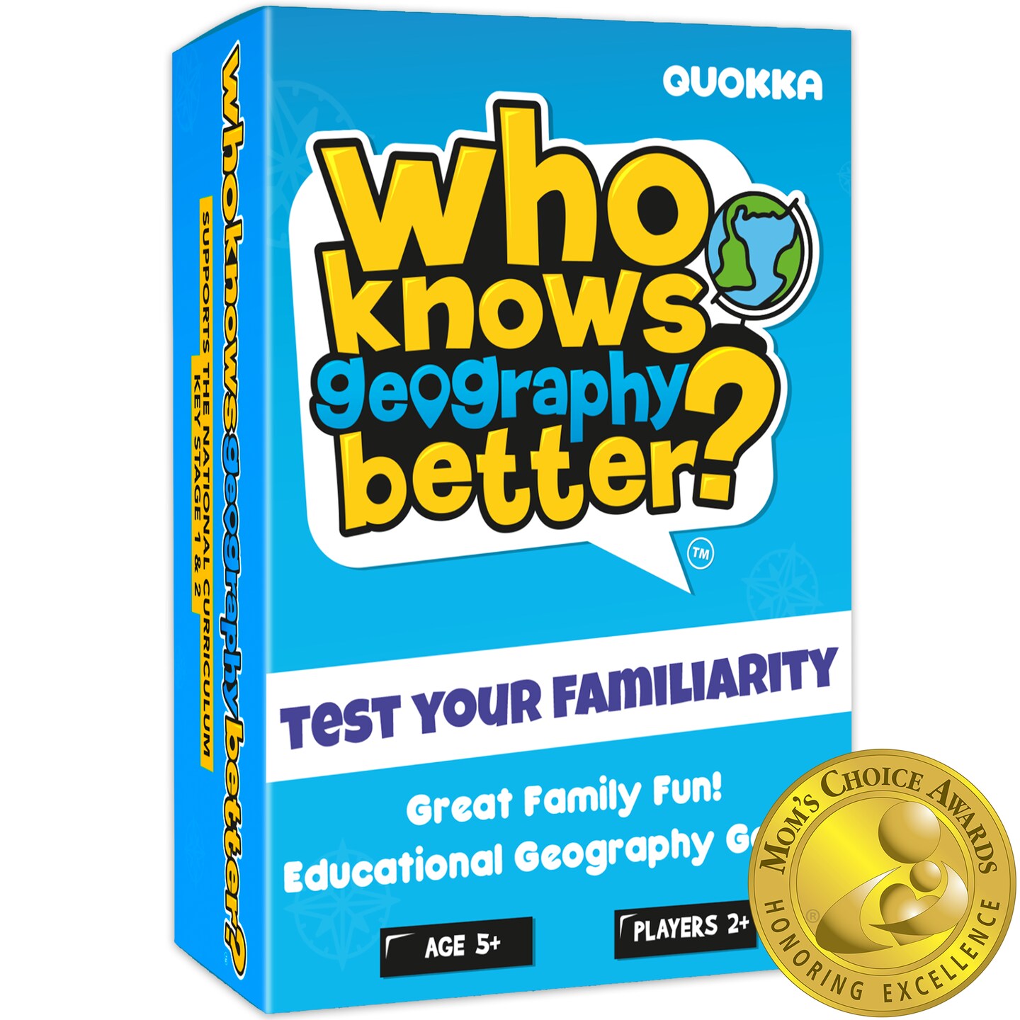 QUOKKA Who Knows Geography Better? | Kids & Family Card Trivia Game | Fun Learning & Educational Questions for Children & Families | Suitable for Boys & Girls 5+ Years Old