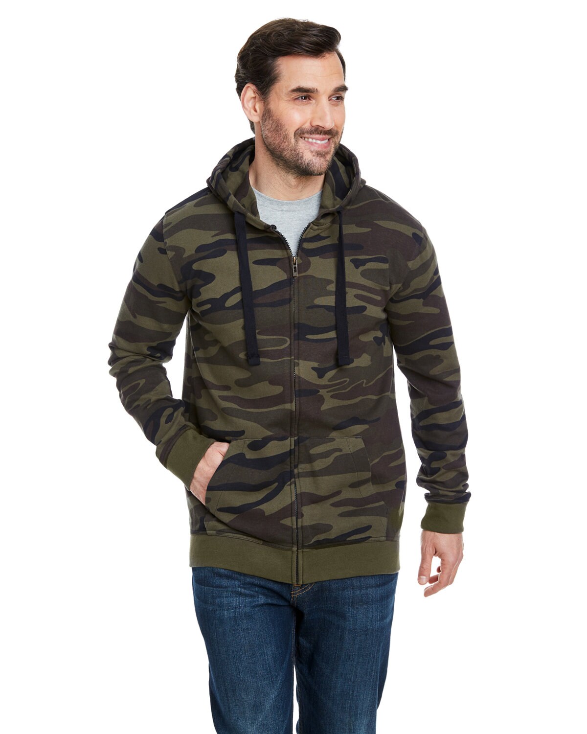 Burnside® Men's French Terry Full Zip Hooded Sweatshirt Michaels