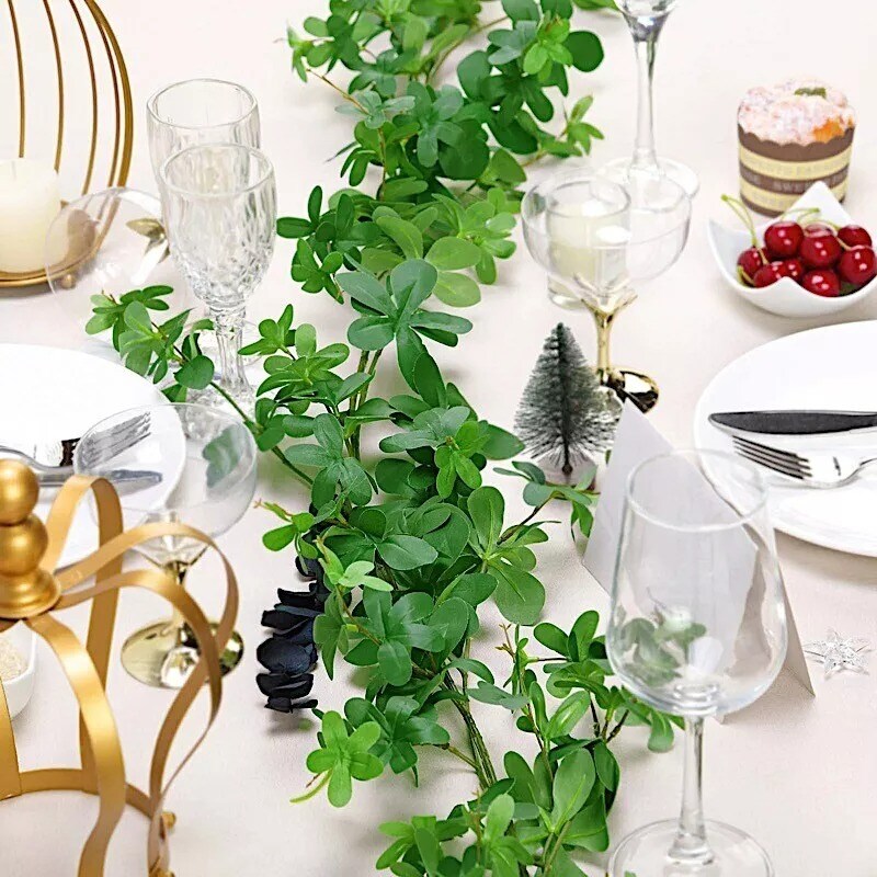 6 ft long Green Artificial Foliage Realistic Botanical Greenery Garland Party