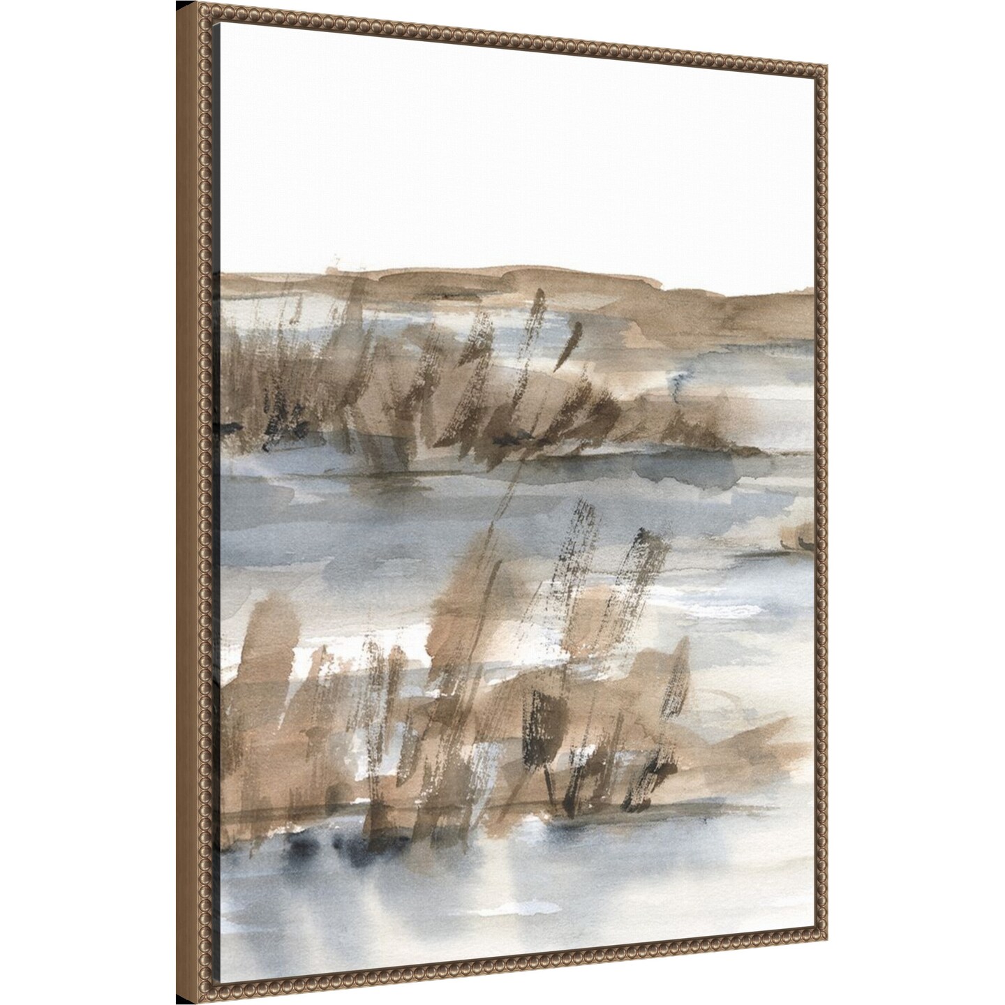 Blue-Grey Marsh IV by Ethan Harper Framed Canvas Wall Art