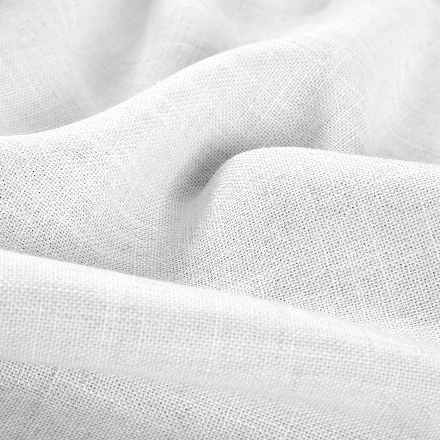 Threadmade Home Harrow Solid Texture Blackout Window Curtain Panel, White - 52"W x 108"L