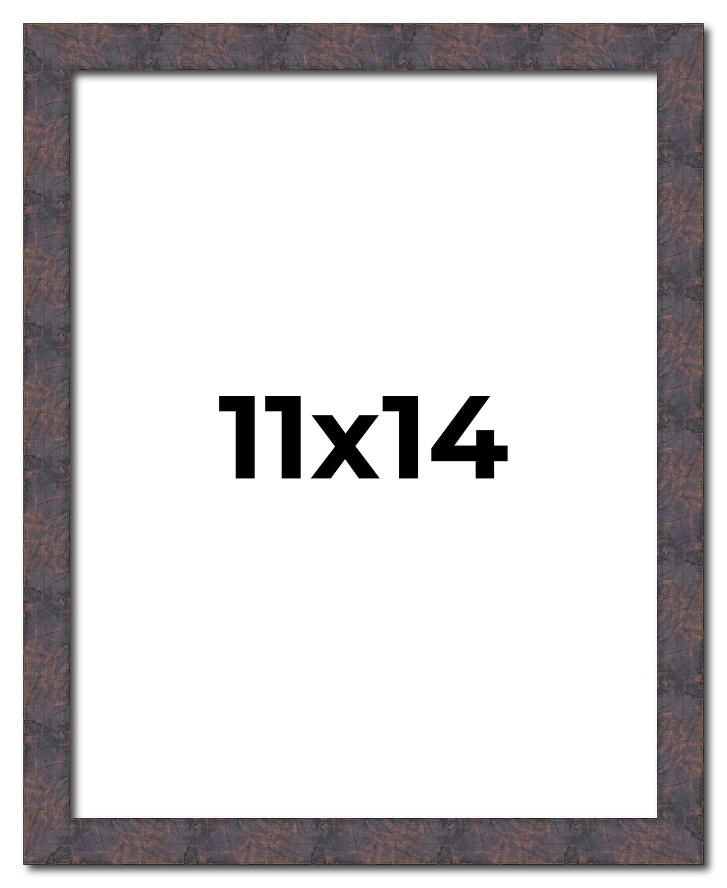 Photo Size Slim Profile Brown Frame - UV Acrylic, Foam Board Backing, Hanging Hardware