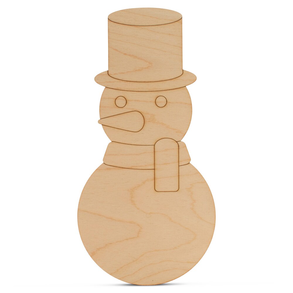 Christmas Wood Snowman Cutout, From 6&#x22;- 22&#x22;, Craft/Decor | Woodpeckers
