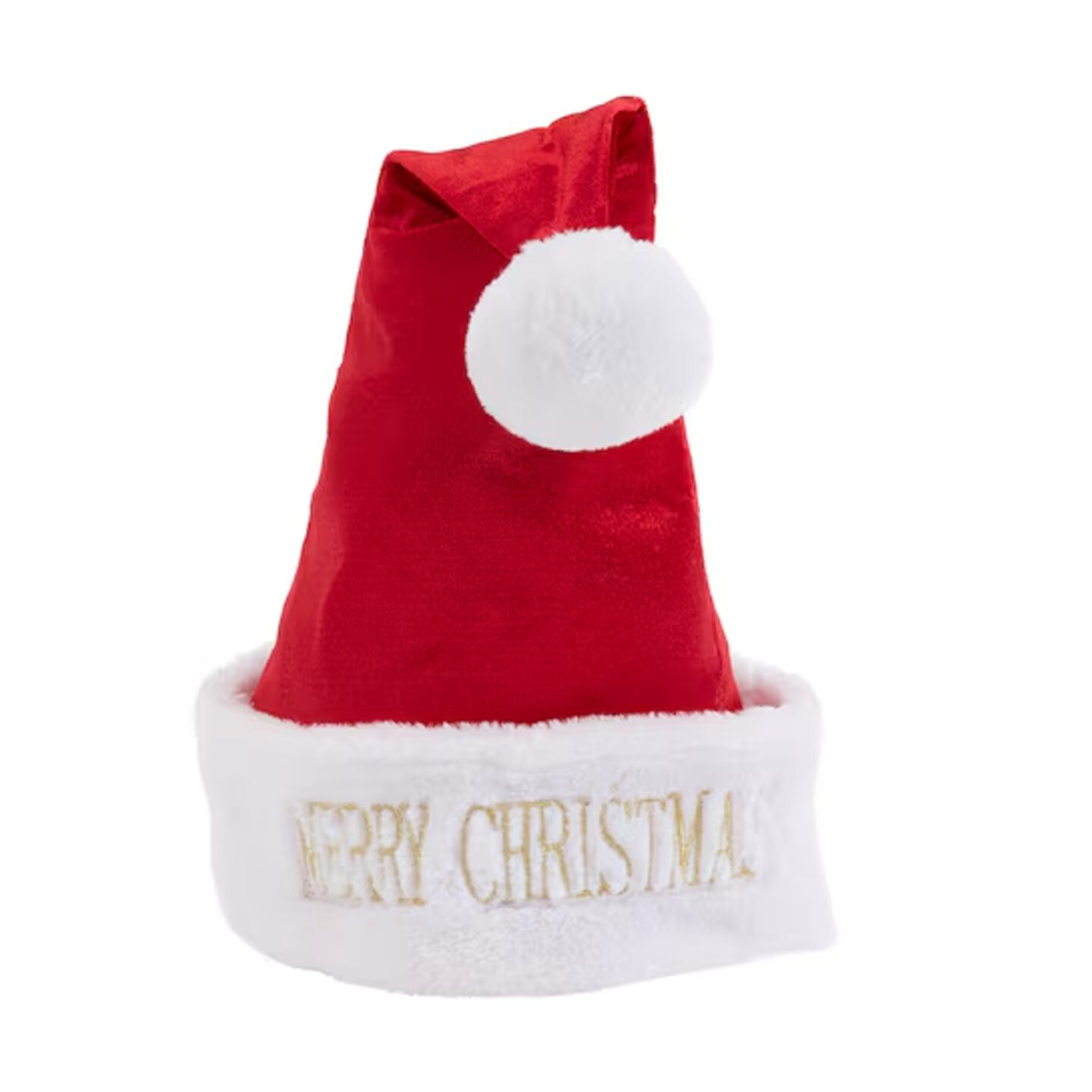Holiday Living One Size Red Santa Hat Polyester Santa Claus