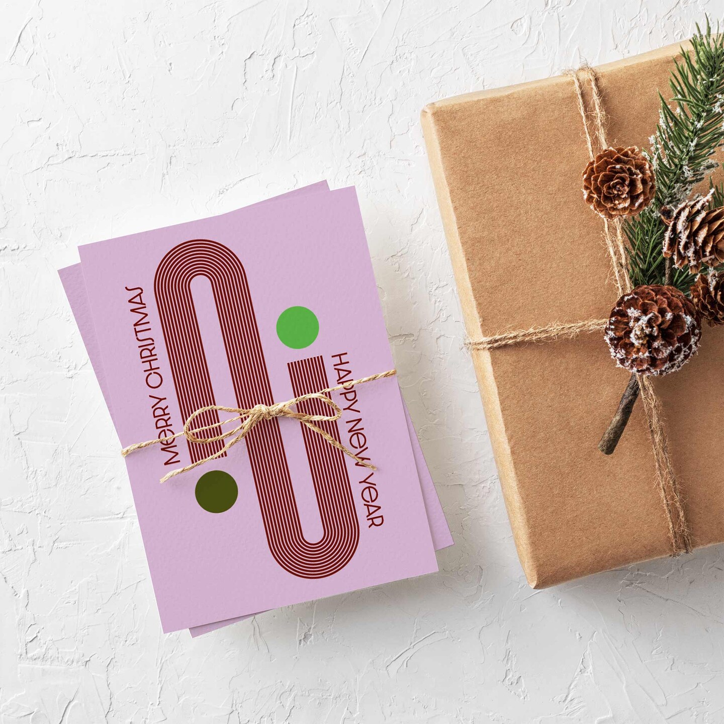 Modern Abstract Christmas Cards - 24-Pack of Holiday Greeting Cards with 6 Unique Geometric Designs, Perfect for Sharing Merry Christmas &#x26; Happy Holiday Wishes, Blank Inside for Personalized Messages - Stylish and Contemporary Festive Stationery Set