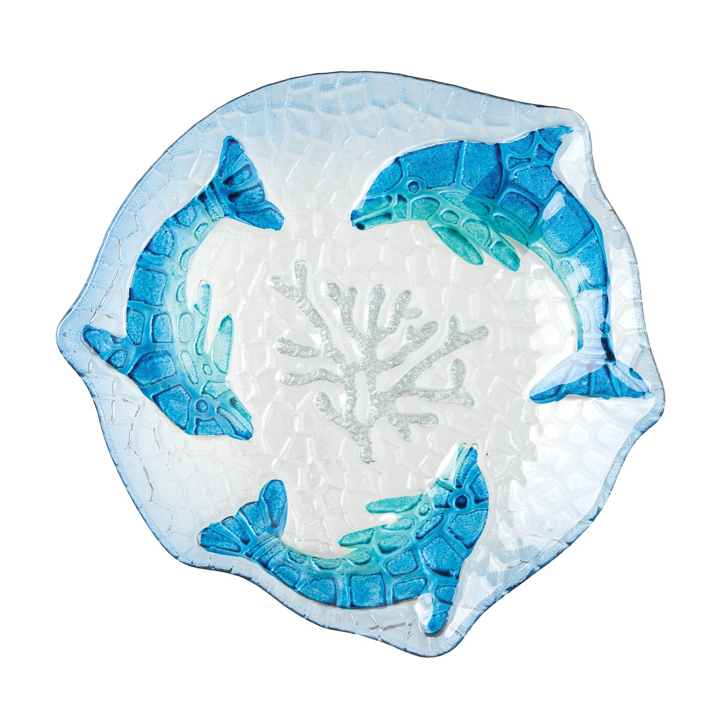 Dolphin Glass Plate