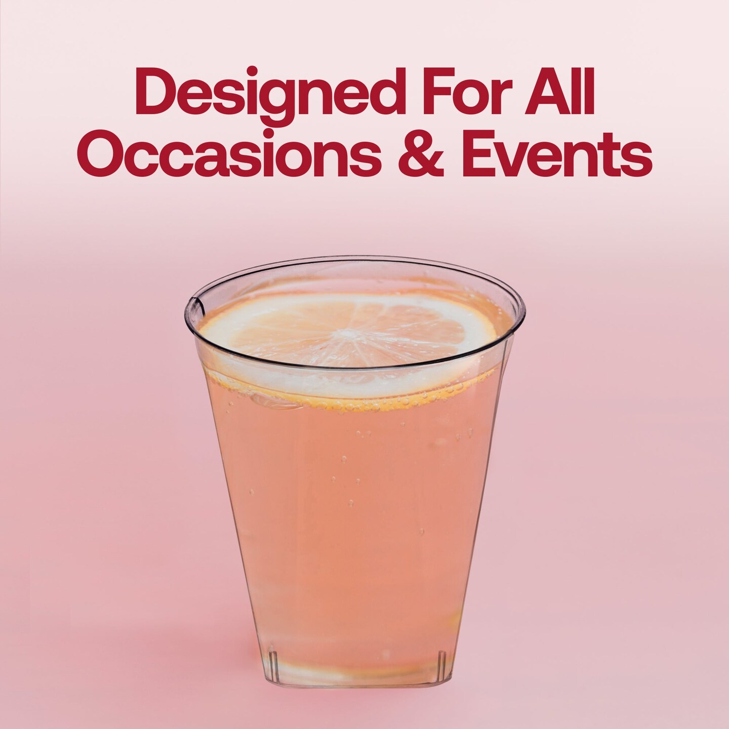 Clear Square Bottom Disposable Plastic Shot Cups - 2 oz. (500 Cups)