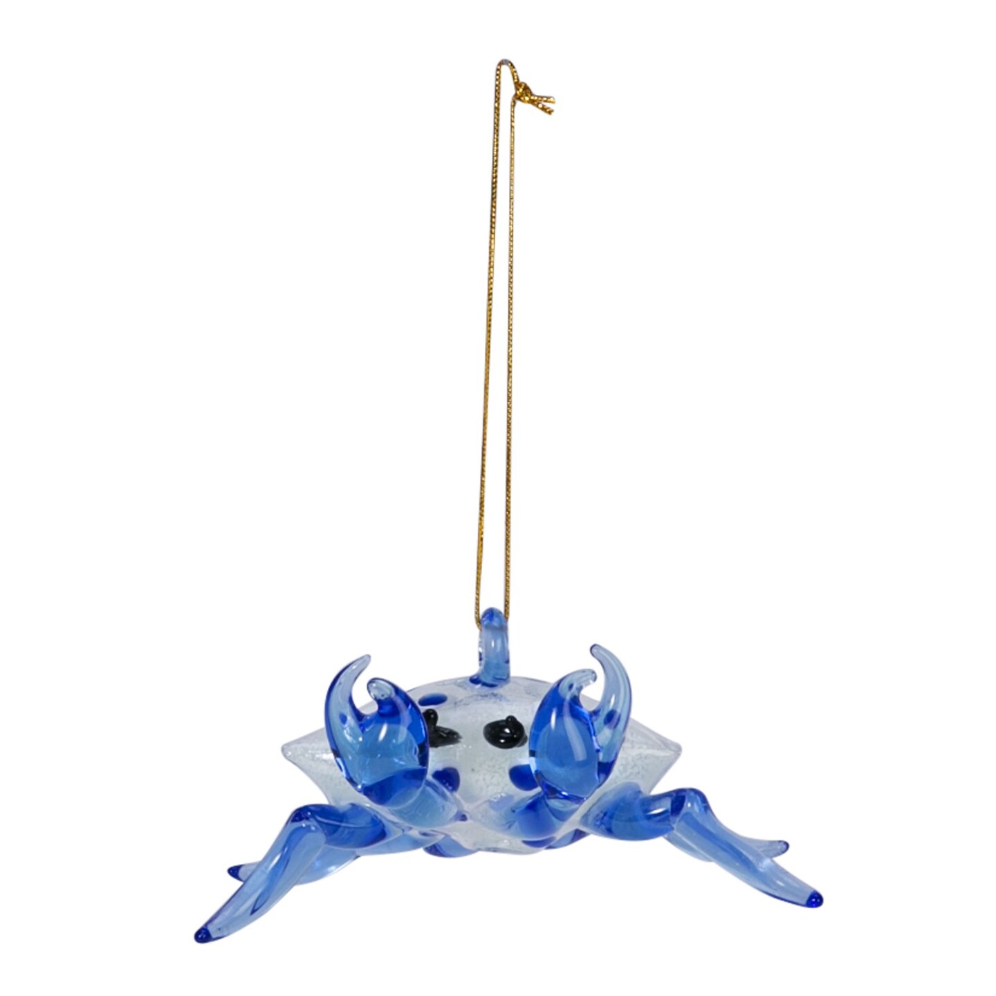 Glass Glowing Crab Christmas Xmas Ornament