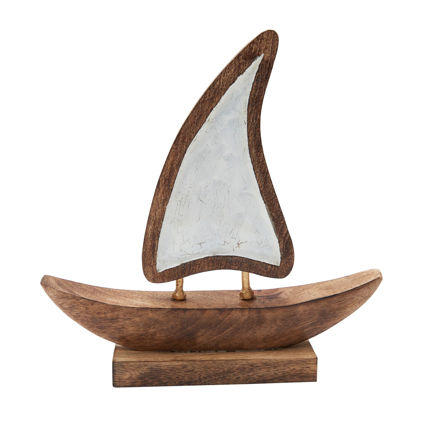White Sailboat Figurine