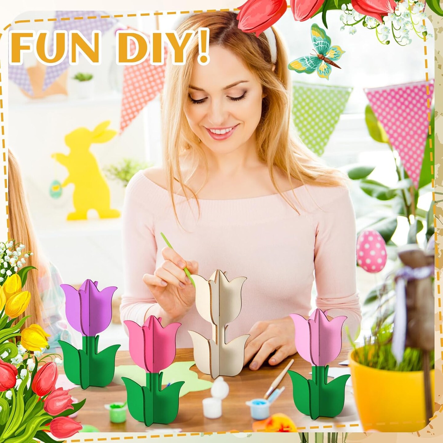 52 Pcs Mothers Day DIY Spring Crafts Set