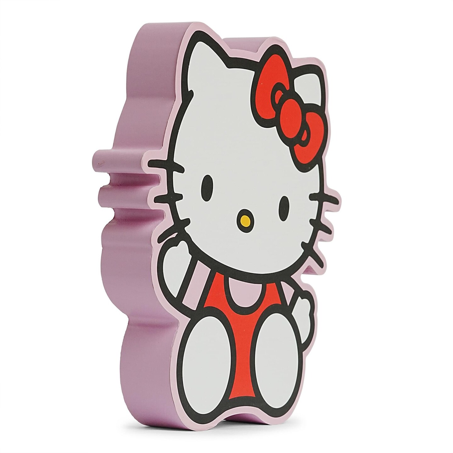 Sanrio Hello Kitty Waving Die-Cut Wooden Wall Art Sign | 8 x 7 Inches