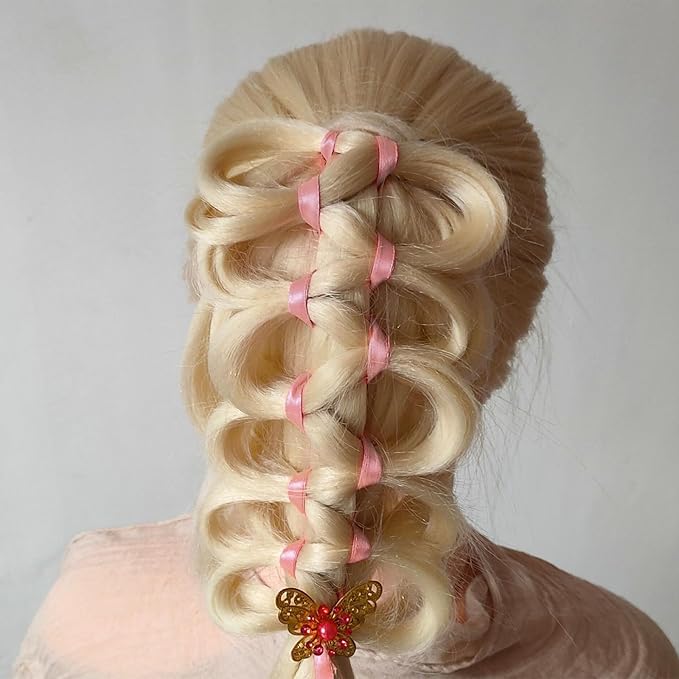 Dusty Pink Satin Thin Ribbon 1/4 Inch 100 Yards Double Faced Satin Ribbons for Gift Wrapping Crafts Weddings Invitations Flower Bouquet Bow Sewing