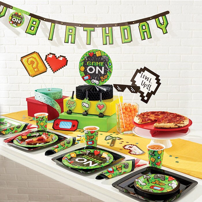 Gaming Party Plastic Tablecover All Over Print, 54&#x22; X 102&#x22;