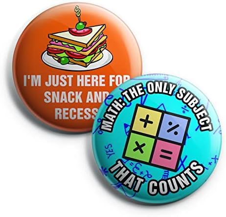 Funny and Cute Designs Pinback Buttons (10-Pack)