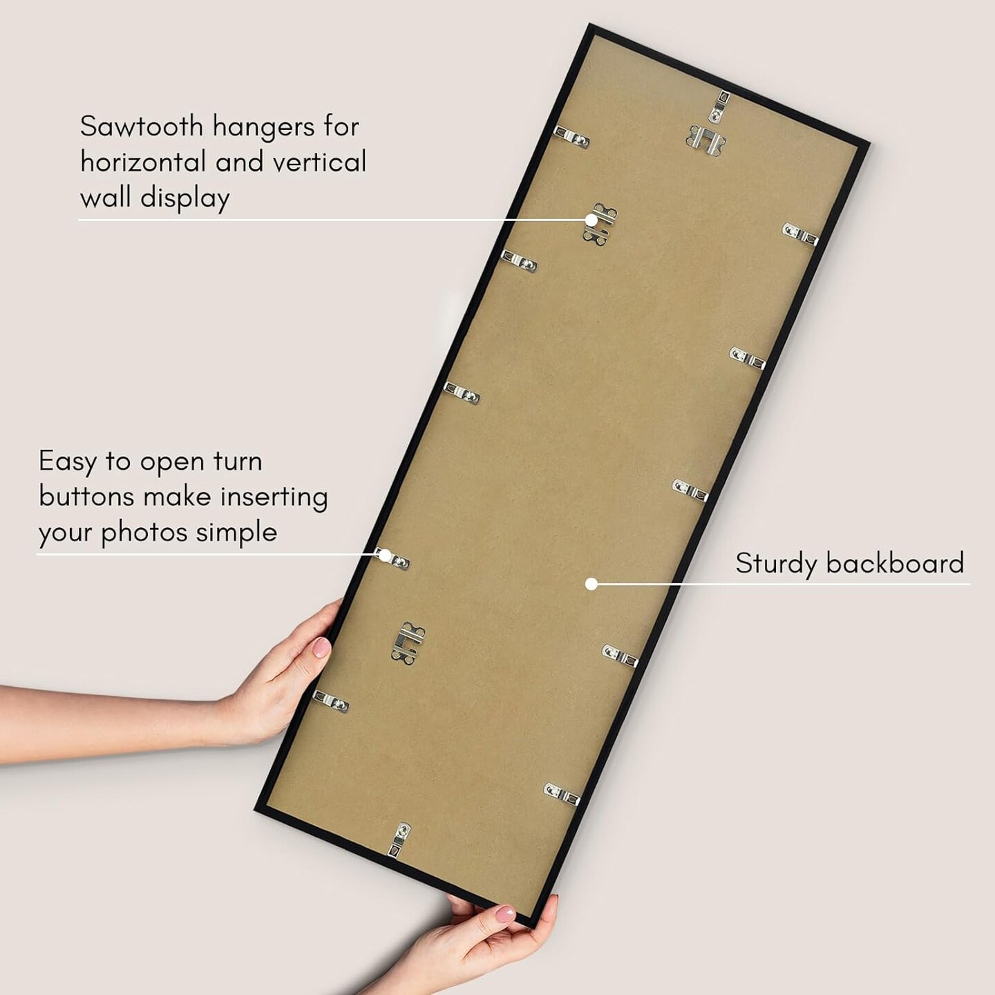 12x36 Picture Frame with Polished Plexiglass