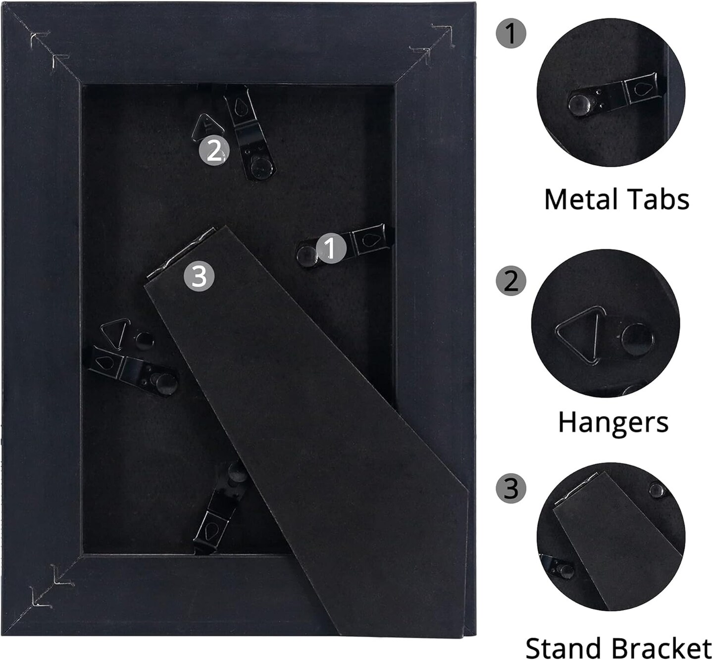 4x6 Picture Frames, Real Glass, Display Photos for Wall or Tabletop