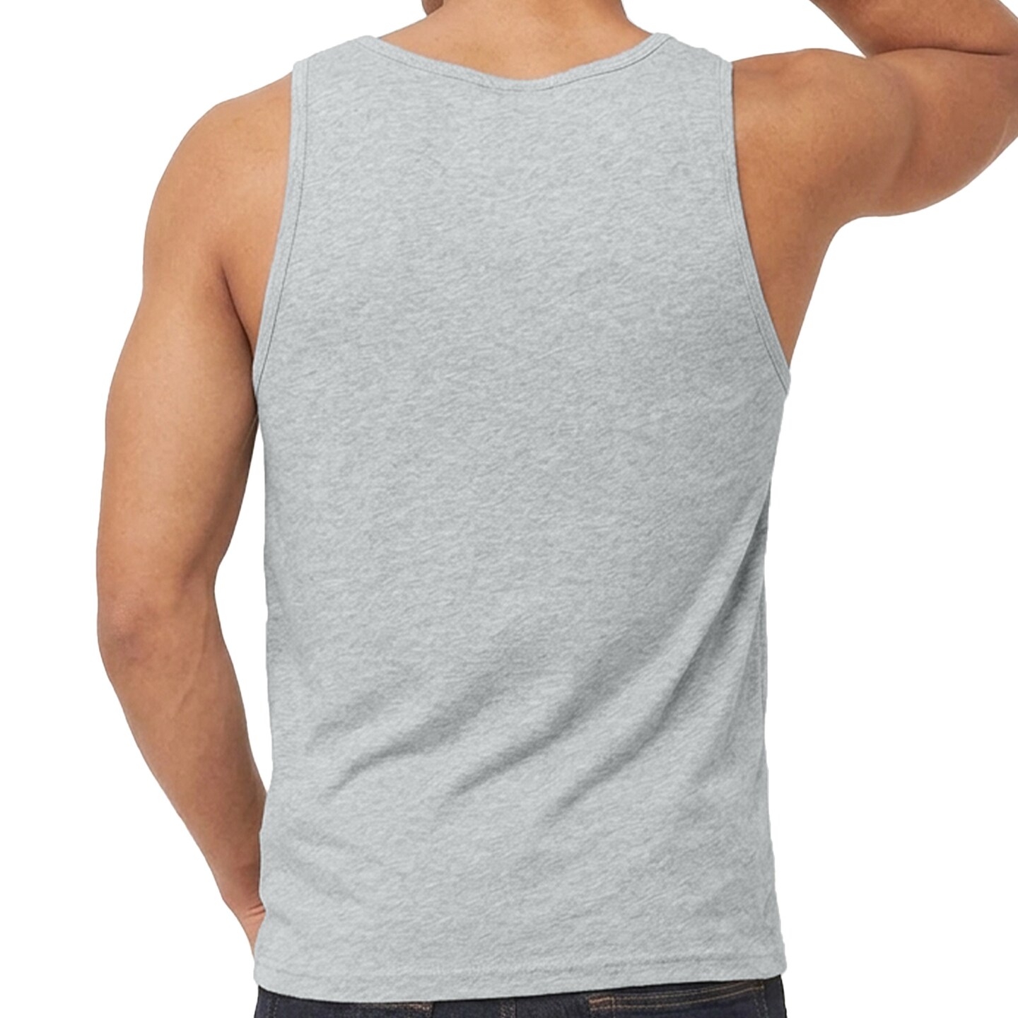 BELLA + CANVAS Men's Heather CVC Tank, Gym & Muscle Sleeveless Tank Top