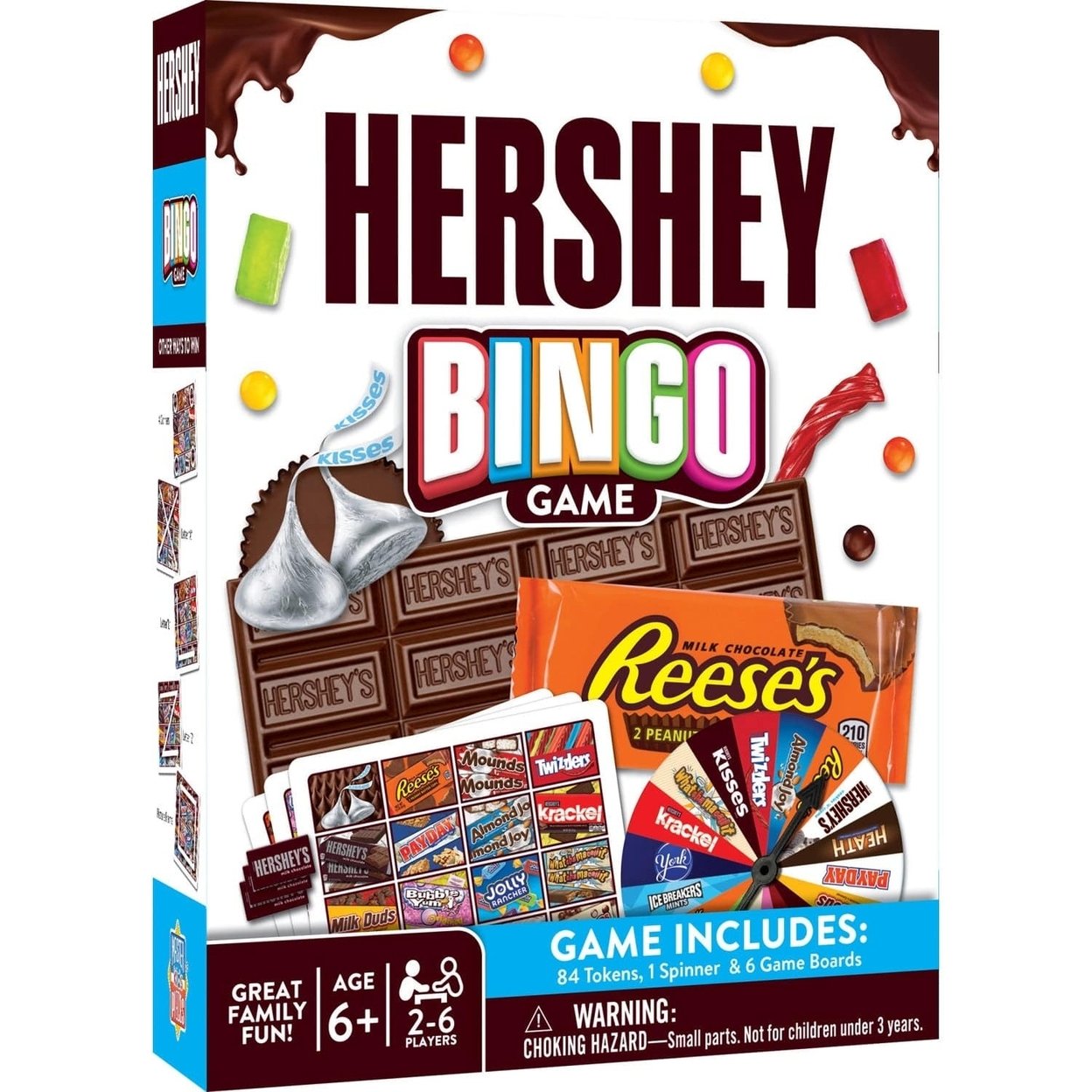 Hersheys Bingo Game Family Game For 2-6 Players Sweet Treats Fun Ages 3 Up