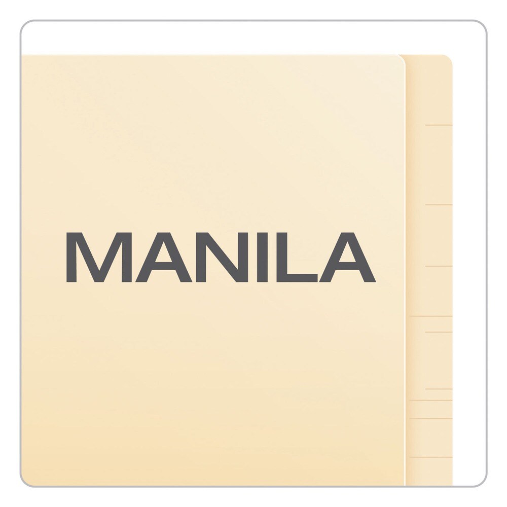 Pendaflex 0.75 in. Expansion 11-pt Manila 1 Fastener Letter Size Laminated End Tab Fastener Folders - Manila (50/Box)