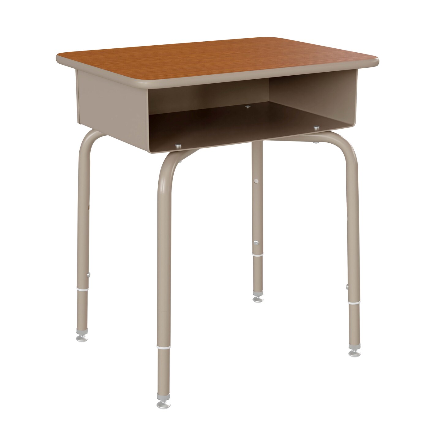 Emma and Oliver Student Desk with Open Front Metal Book Box - School Desk