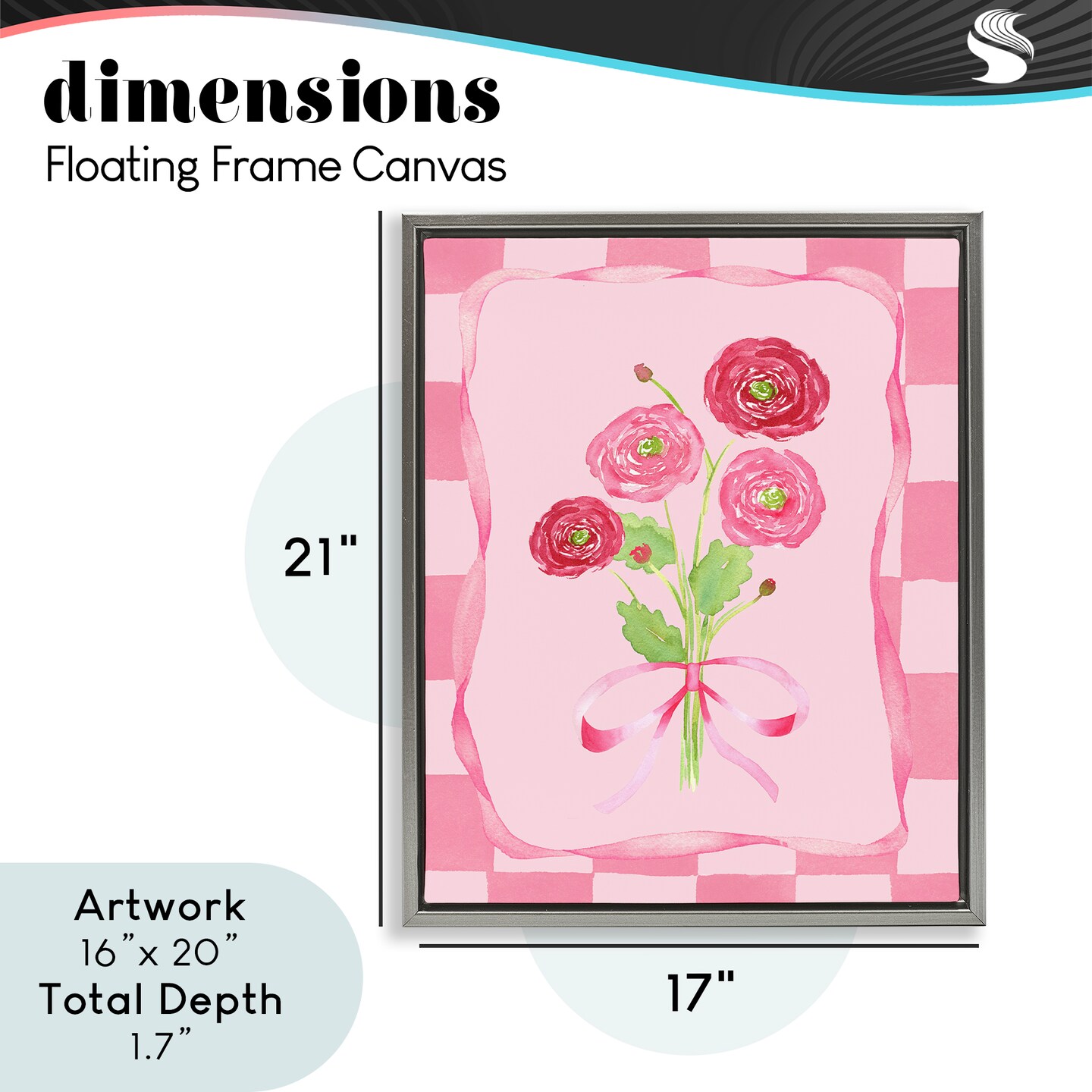 Stupell Industries Pretty And Sweet Ranunculus Floating Frame, design by Nina Jacobs