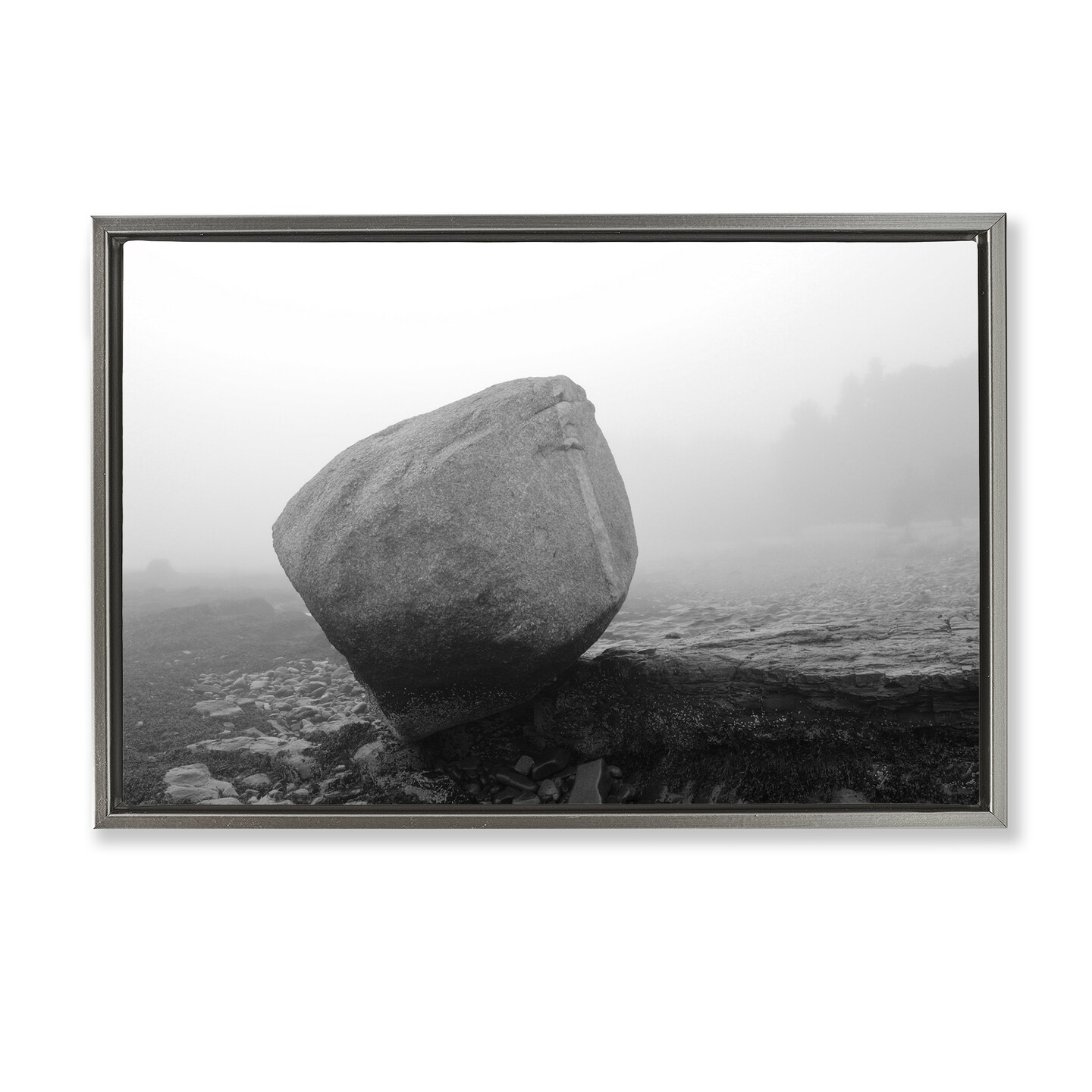 Stupell Industries Lone Isolated Rock Floating Frame, design by James Rodewald
