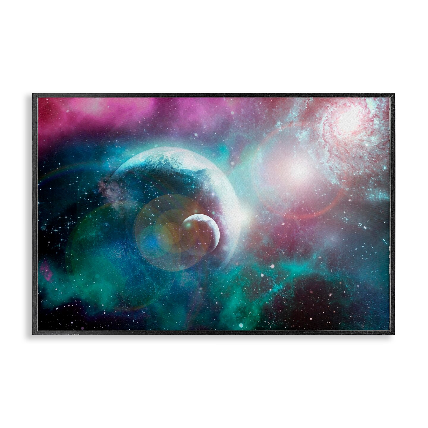 Stupell Industries Eclipsing Cosmos Planets Framed Giclee, design by Ali Chris
