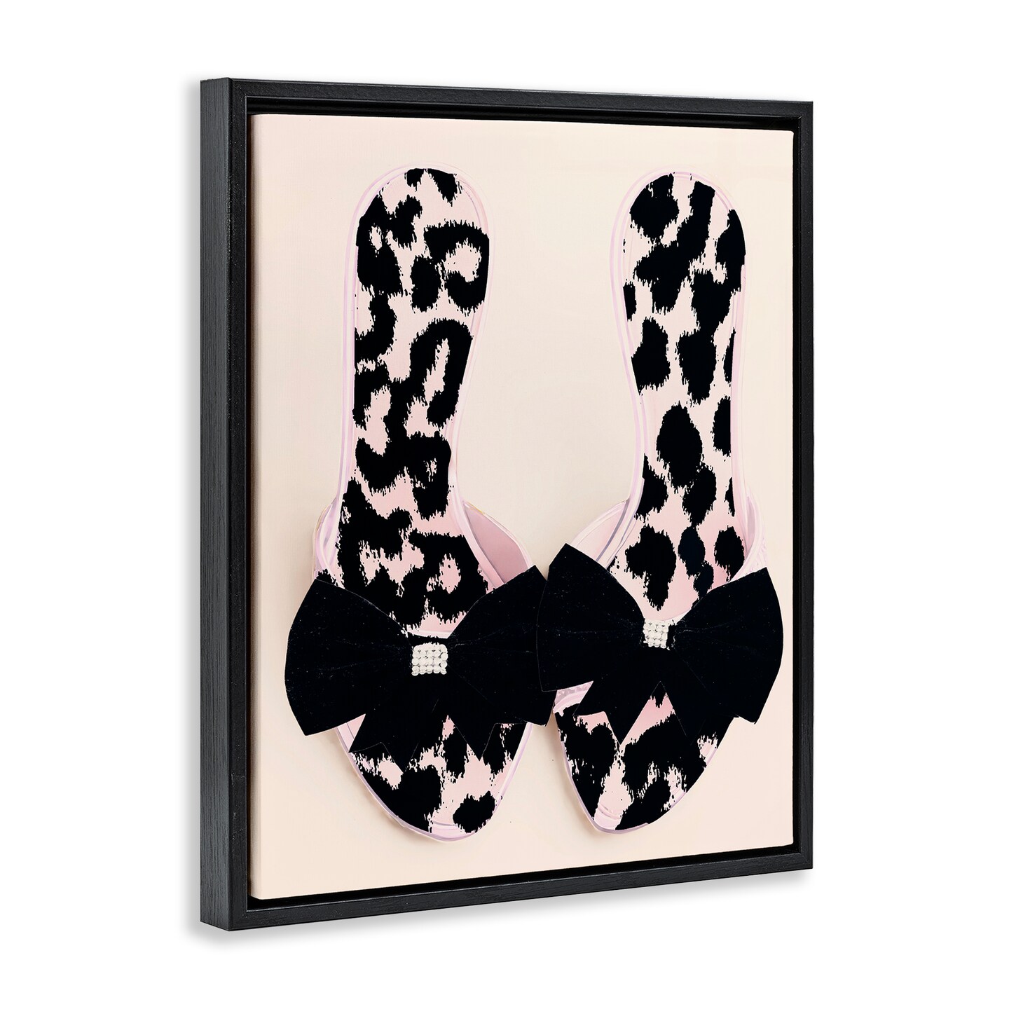 Stupell Industries Cat Walk Spotted Shoes Floating Frame, design by Annabelle Hall