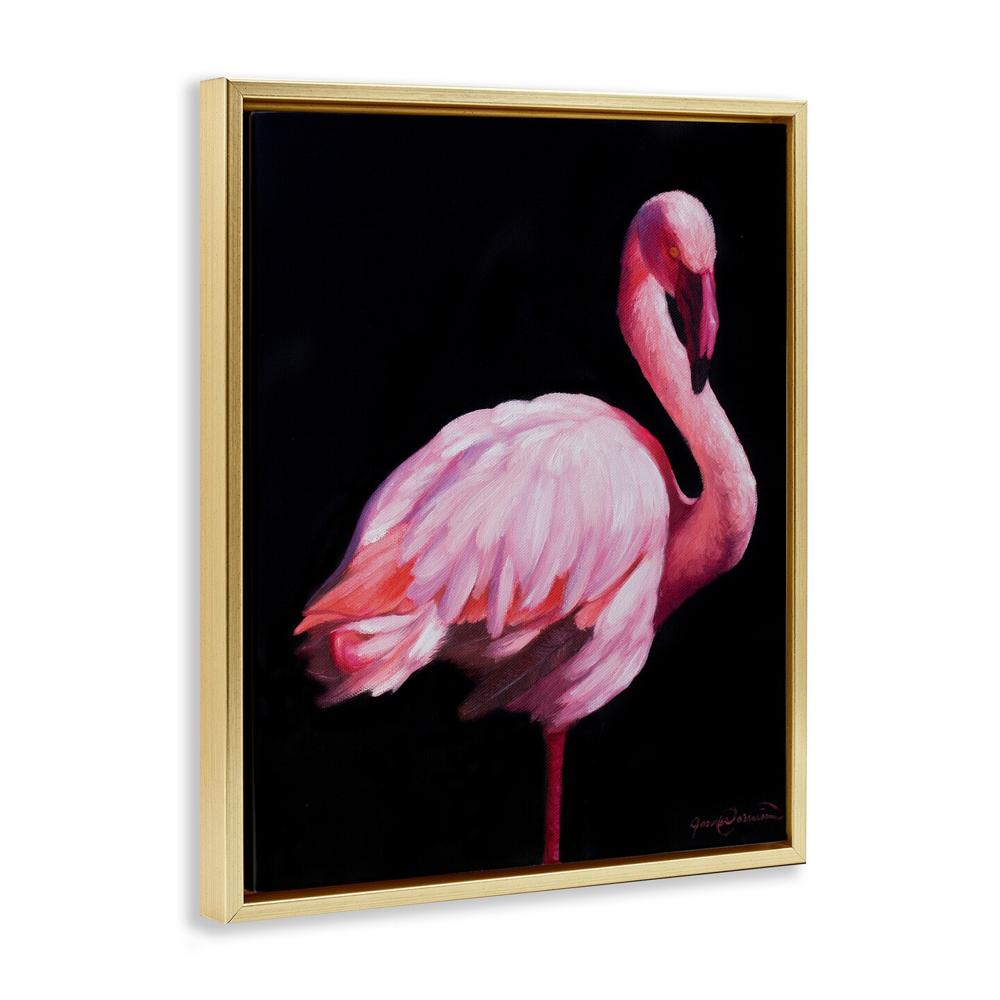 Stupell Industries Elegant & Exotic Flamingo Floating Frame, design by James Corwin