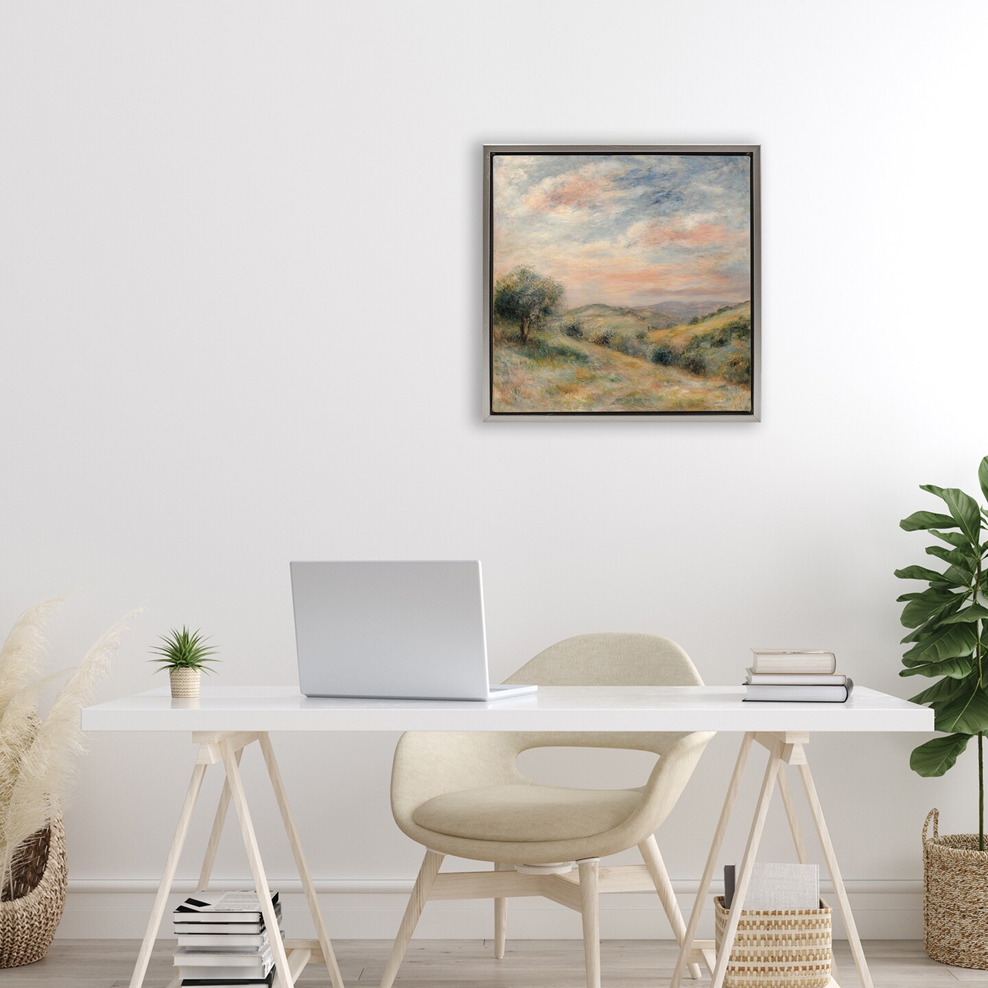 Stupell Industries Springtime Hills Landscape Floating Frame, design by Petal Prints Design