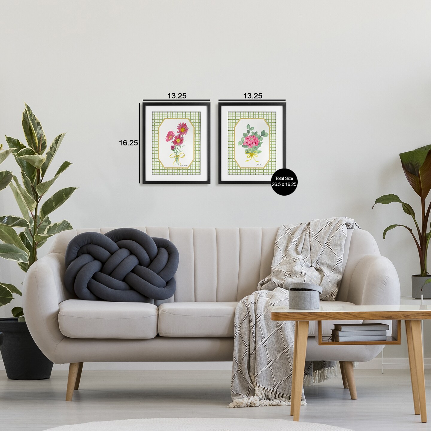 Stupell Industries Cottage Botanical Story 2pc Framed Print Under Glass Set, design by Lee Ann Sanders