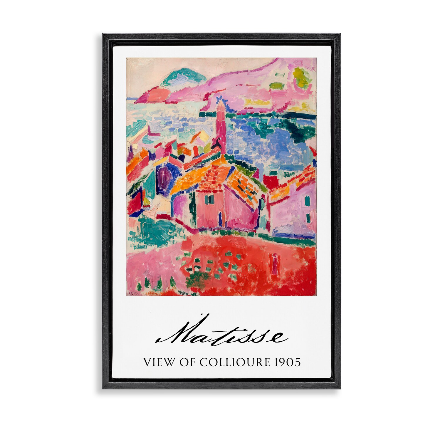 Stupell Industries View Of Collioure Floating Frame, design by Vintage Hustle