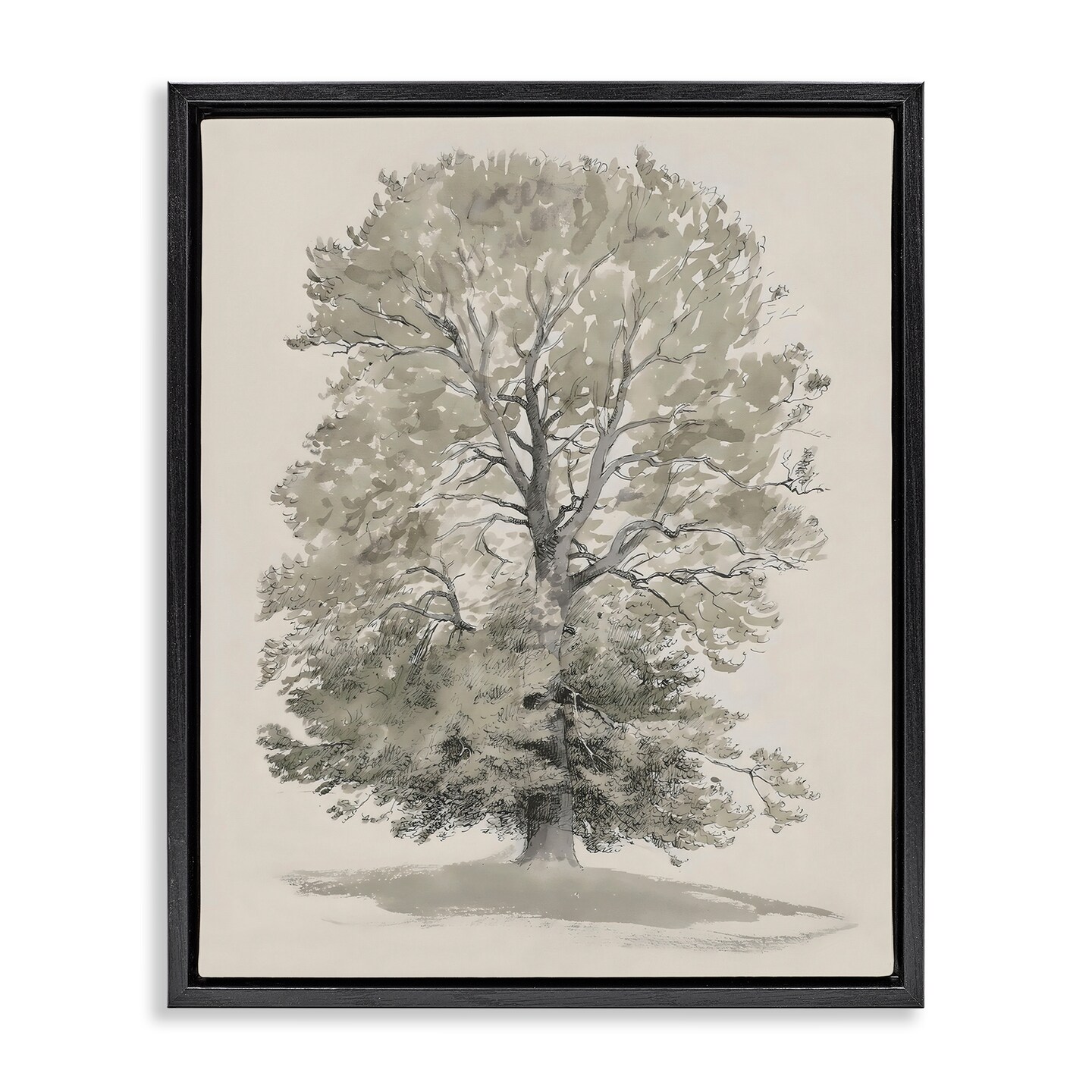 Stupell Industries Vintage Farmhouse Tall Tree Floating Frame, design by Riley B