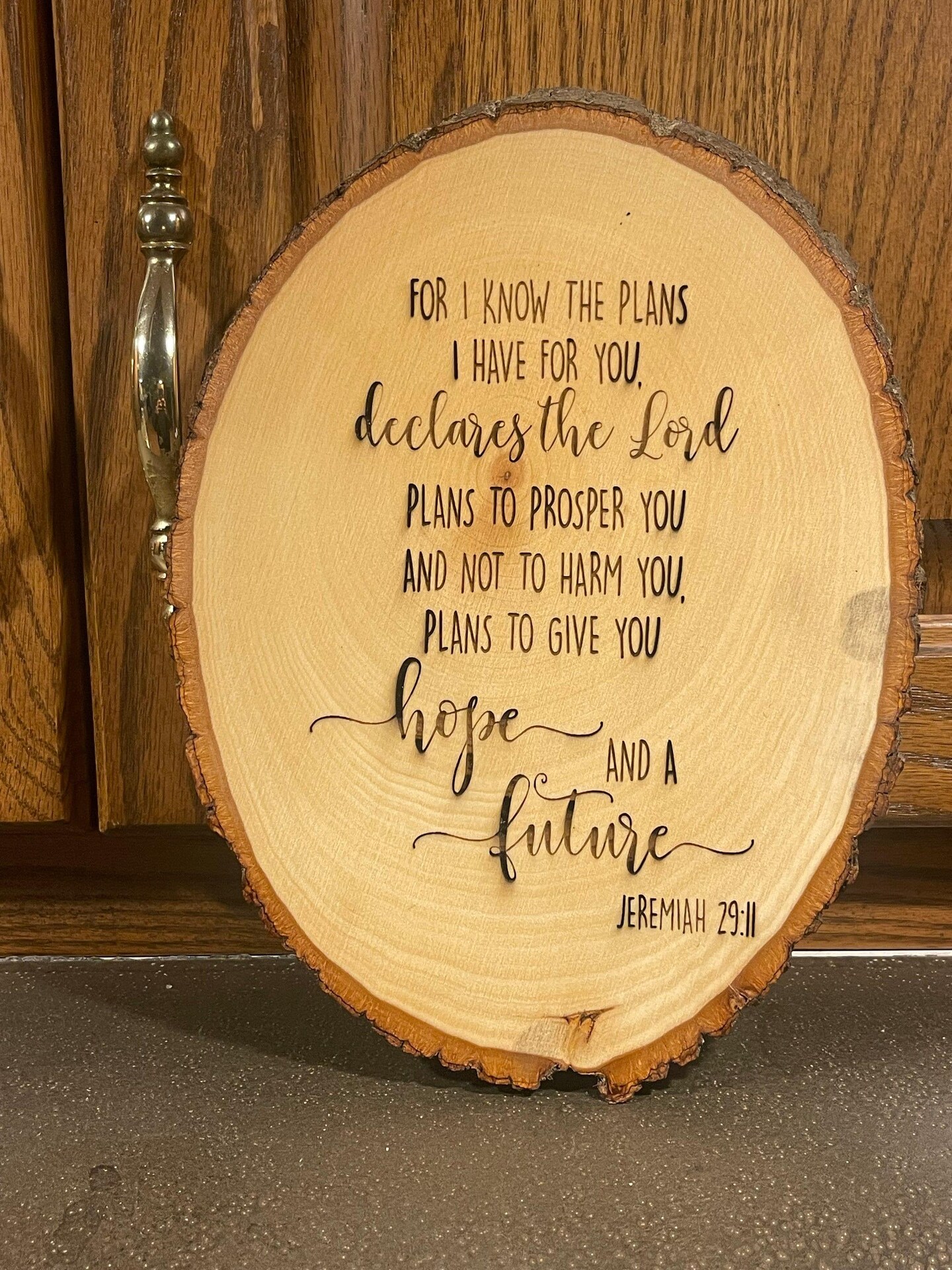 入手困難 ビンテージ記念楯　ヘブライ語 木製壁掛け エンブレム イスラエル海軍 Jeremiah 29:11 Laser Engraved Wooden Plaque Inspirational Bible