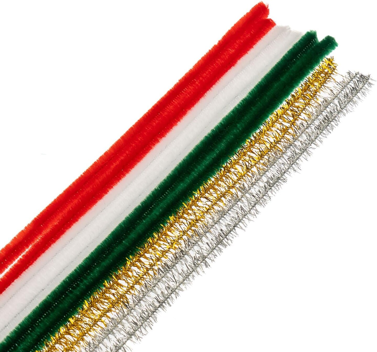 John Bead 12in x 6mm Mixed Chenille Pipe Cleaners, 100pcs
