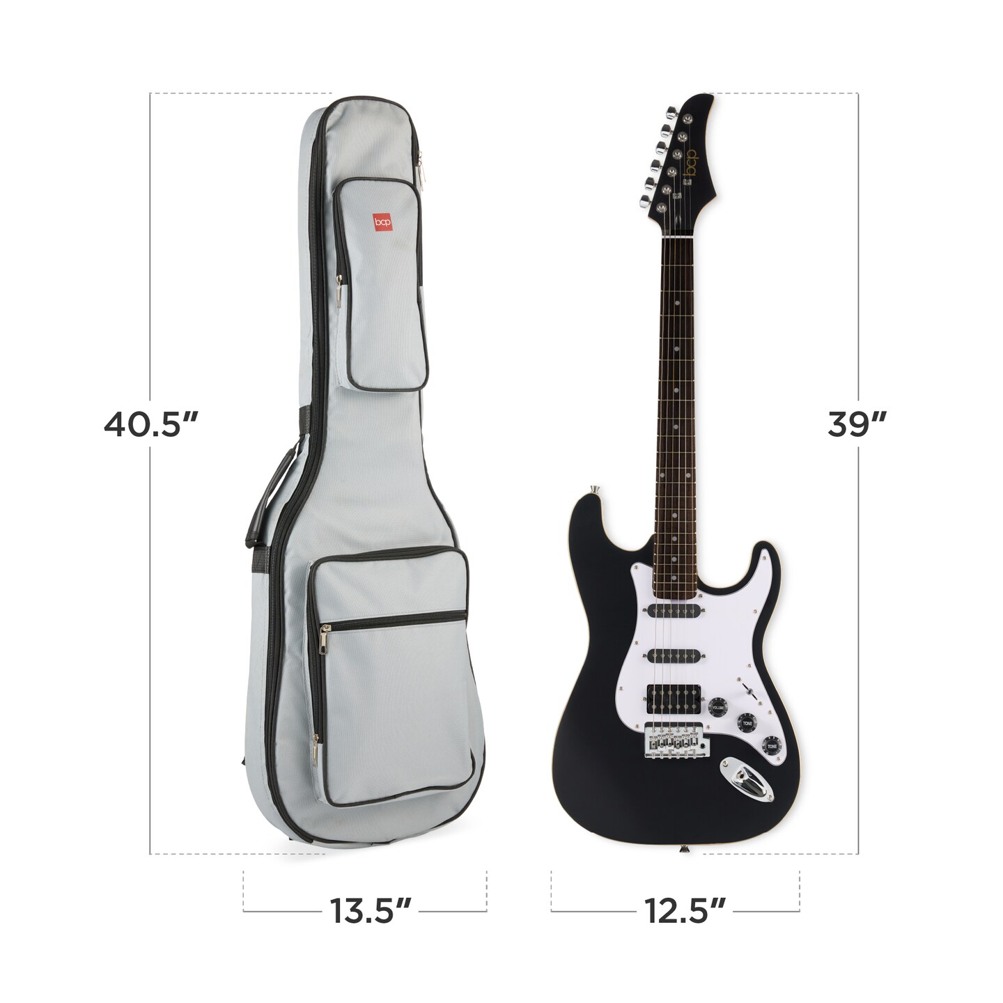 Best Choice Products Beginner Electric Guitar Kit w/ Headphone Amp, Padded Gig-Bag, Headphones