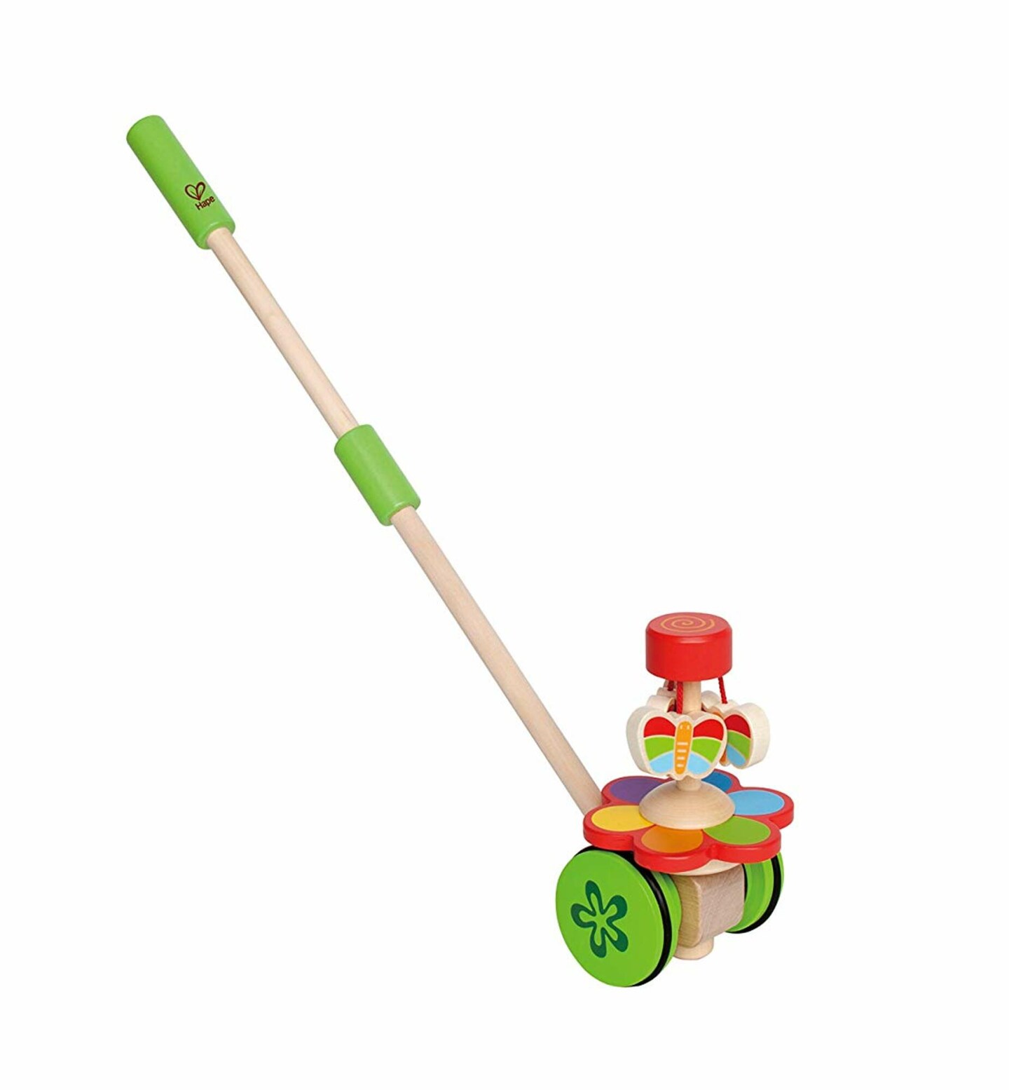 Hape Wooden Push &#x26; Pull Dancing Butterflies Walking Toy for Baby &#x26; Toddler