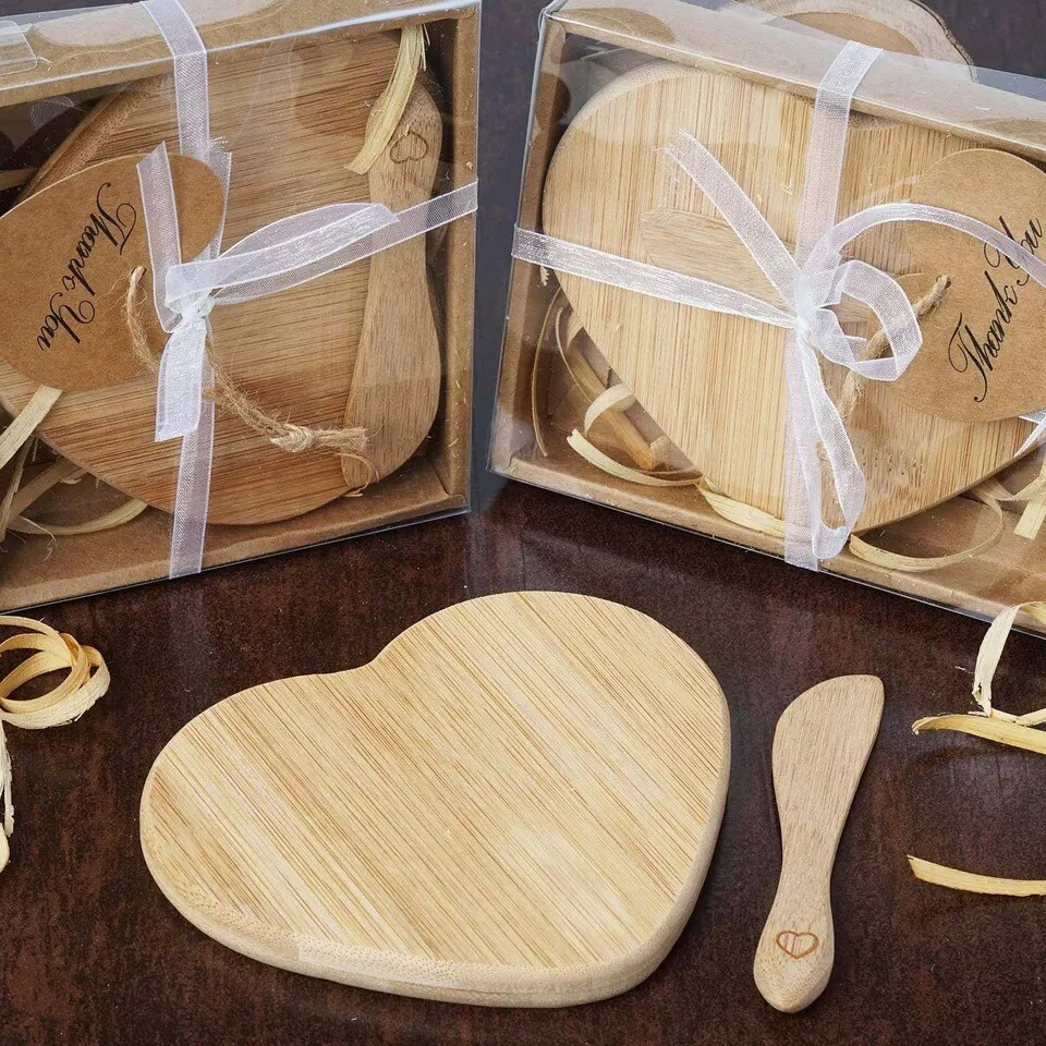 36 Cheese Natural Board Sets with Gift Box WEDDING PARTY FAVORS Supplies