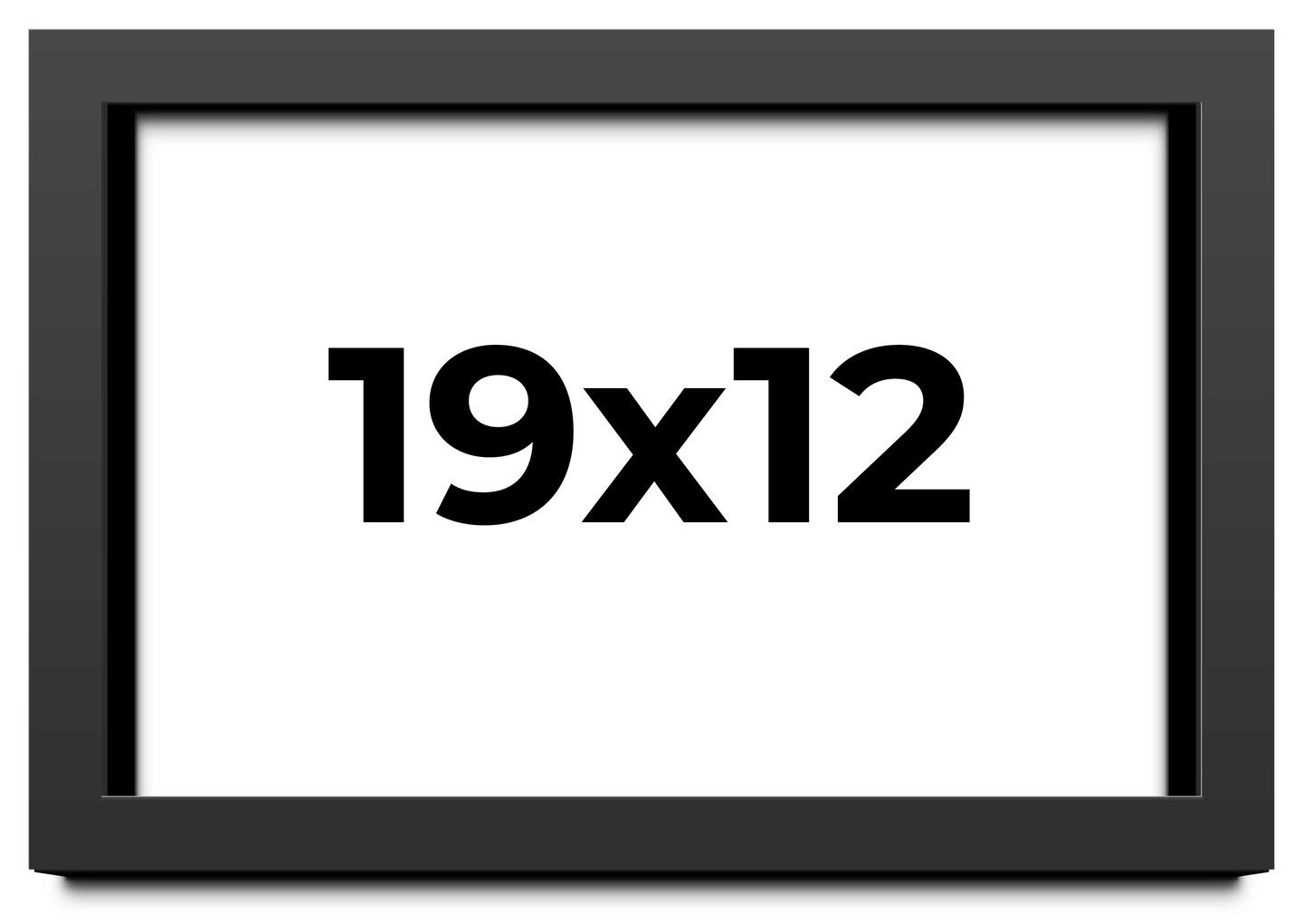 12x19 Flat Picture Frame with UV Resistant Acrylic Acid Free Backing Available in 4 Finishes Black Brown Gold and Silver