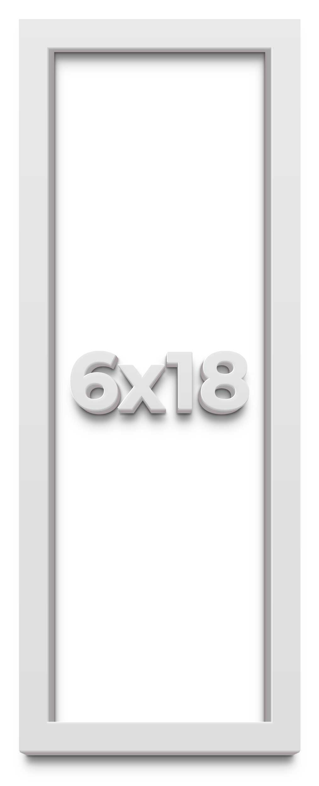 Panoramic Shadow Box 1.75" Deep White Frame - UV Acrylic, Backing, Hanging Hardware